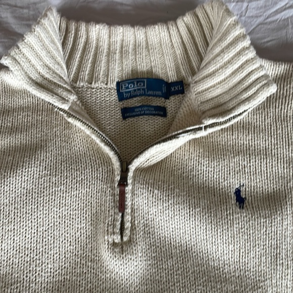 Polo by Ralph Lauren Men's Cream Sweater - Picture 3 of 5